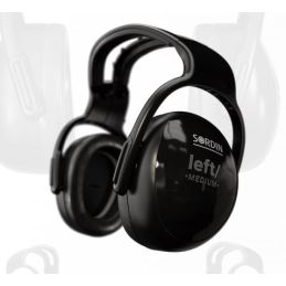 Sordin LEFT/RIGHT MED Headband Black PVC