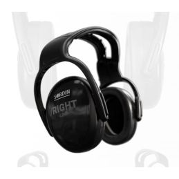 Sordin LEFT/RIGHT LOW Headband Black PVC