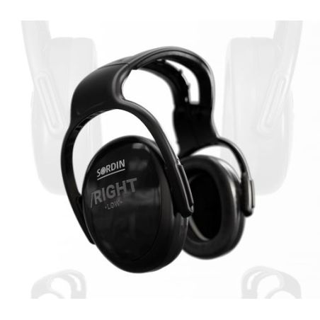 Sordin LEFT/RIGHT LOW Headband Black PVC