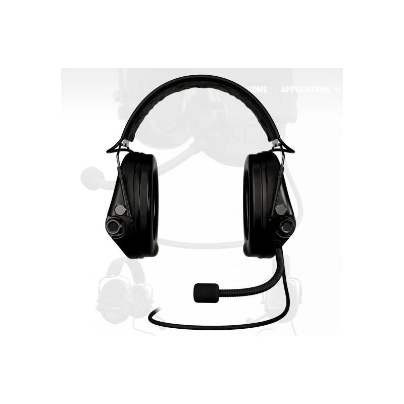 Sordin Supreme MIL CC slim Headband Black PVC