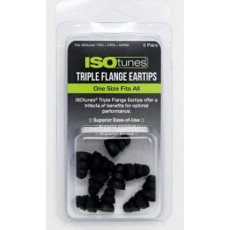 Silicone Triple Flange Ear Tips - size: UNIVERSAL