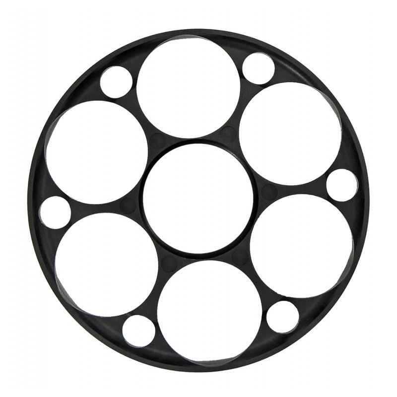 Falcon T50i 125 mm ruota laterale nera anodizzata Falcon T50i 125 mm ruota laterale nera anodizzata