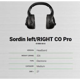Sordin LEFT/RIGHT CO PRO...