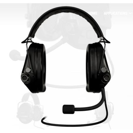 Sordin Supreme MIL CC slim Headband Black PVC